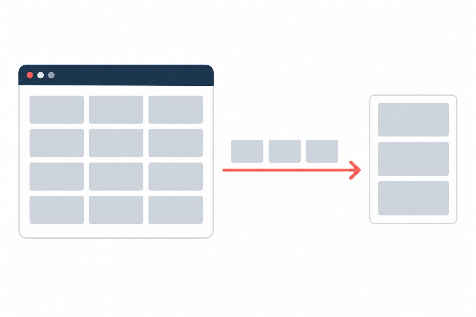 Data being extracted from a web page into structured rows
